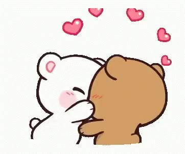 Good Morning Kiss Gif, Cartoon Kiss, Calin Gif, Bisous Gif, Kiss Emoji, Good Morning Kisses, Hug Gif, Bear Gif, Baby Kiss