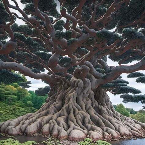 Twisted Oak Tree, Rare Trees, Tree God, Types Of Trees, Weird Trees, About Trees, World Tree, Tree People, Giant Tree