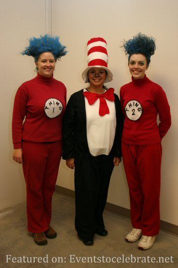 3 People Halloween Costumes, Dr Seuss Costumes, Group Halloween Costume Ideas, 3 People Costumes, Halloween Group, Trio Halloween Costumes, Halloween Costumes For 3, Book Week Costume, Holloween Costume