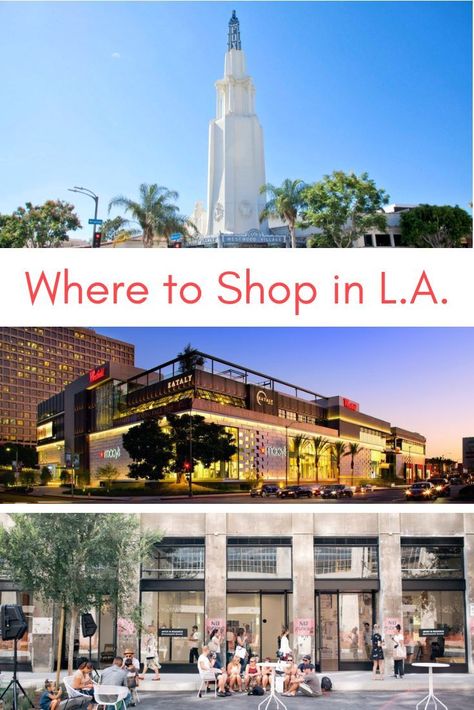 Los Angeles is a trove of mega malls, indie boutiques and hipster hangouts. Here are the best spots for shopping in L.A. #losangeles #LA #shopping #westwoodvillage #palisadesvillage #thegrove #DTLA #LAShopping #downtownla Westwood Los Angeles, Los Angeles Shopping, Moving To Los Angeles, Los Angles, Road Trip With Kids, Family Travel Destinations, Fall Travel, Downtown Los Angeles, The Grove