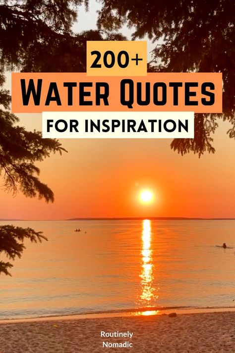 Did you just have the most amazing time on the water and are now looking for the best water quotes for Instagram? Here are the best cute, funny, inspirational, short, and beautiful poems and quotes about water. Or chose water captions for Instagram. Find the best one that fits your experience, picture or just inspires you! Quotes About Water, Water Captions, Water Poems, Cute Short Quotes, Poems And Quotes, Beautiful Poems, Water Quotes, Nature Poem, Inspirational Funny