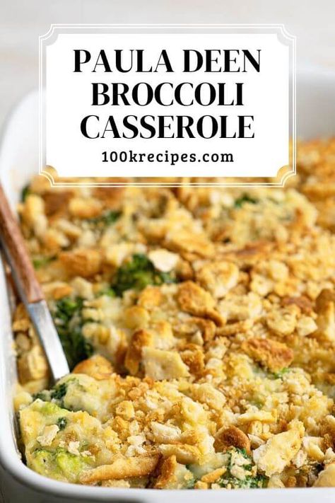 Paula Deen Broccoli Casserole (with Cream of Mushroom Soup) Paula Deen Broccoli Casserole, Vegetable Casseroles, Chicken Broccoli Rice Casserole, Chicken Broccoli Rice, Cream Of Mushroom Soup, Cream Of Mushroom, Broccoli Casserole, Easy Casserole Recipes, Paula Deen