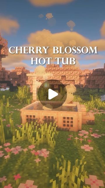 Arayzia on Instagram: "Minecraft Cherry Blossom Hot Tub Tutorial 🌸Follow for more! 🌿Check out my other socials in my bio! 🦋 No Reposting _________________________________ #minecraft #minecraftjava #minecraftjavaedition #minecraftbedrock #minecraftpe #minecraftpocketedition #minecraftbuilds #minecraftbuild #minecraftbuilding #minecraftbuilder #minecraftarchitecture #minecraftideas #minecraftonly #minecraftdaily #minecraftcreations #minecraftpc #minecrafthouse #minecrafthouses #minecrafthouse #minecrafter #minecrafters #minecrafttutorial #coquette #bow #cute" How To Make A Hot Tub In Minecraft, Minecraft Hot Tub Ideas, Cherry Decor Minecraft, Cherry Blossom Buildings Minecraft, Minecraft Pink House Tutorial, Hot Spring Minecraft, Cherry Blossom Gazebo Minecraft, Gazebo Ideas Minecraft, Picnic Table Minecraft