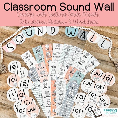 Shop - Keeping Up with Mrs. Harris Long E Words, Interactive Word Wall, Calm Colors, Sound Wall, Spelling Patterns, E Words, Teacher Things, Sound Card, Primary Classroom