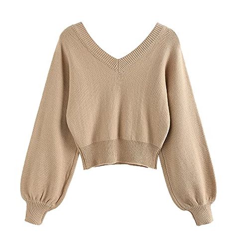 Sleeve Crop Sweater, High Neck Sweater, Crop Sweater, Sweater Brands, Pullover Sweater Women, Loose Sweater, Beige Sweater, Knit Crop Top, Long Sleeve Crop