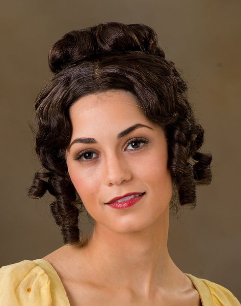 Regency - allisonlowery Victorian Era Hairstyles, Period Hairstyles, 1800s Hairstyles, Musical Hair, Historical Hairstyles, Victorian Hairstyles, Regency Period, Athletic Hairstyles, Regency Era