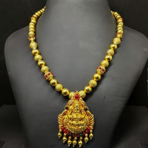 Buy Antique Gundu Mala Online | Venugopal Gold Palace - JewelFlix Gundu Mala Designs, Mala Designs, Gold Palace, Gold Jewels Design, Beads Chain, Gold Designs, Haircuts Straight Hair, Fancy Dress Design, Necklace Brands