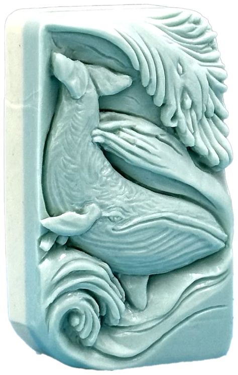 Soap Art Carving, Soap Carving Design, Soap Carving Design Easy, Soap Carving Ideas Easy, Soap Carving Ideas, Whale Pottery, Origami Wall, Origami Wall Art, Soap Art