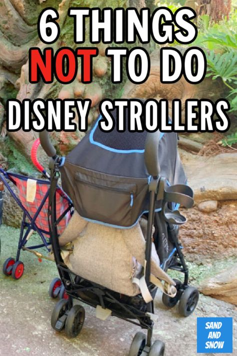 If you're taking a stroller to Walt Disney World, you'll definitely want to know these 6 things never to do with them! #Disney #WDW #DisneyVacation #strollerpolicy #Orlando #familytravel Disney World Stroller, Disney Stroller Tags, Disney With Baby, Disney Stroller, Disney World With Toddlers, Strollers At Disney World, Kids Strollers, Disney With A Toddler, Disney World Vacation Planning