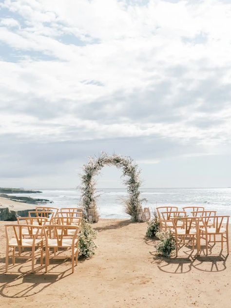 Small Beach Weddings, Beach Wedding Aisles, Cliff Wedding, Ceremony Florals, Drink Tags, Wedding Venues Beach, Sunset Wedding, Coastal Wedding, Luxury Wedding Planner