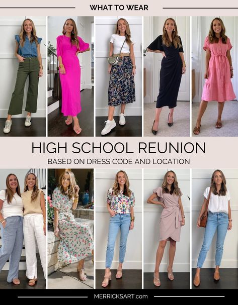 High School Award Ceremony Outfit, High School Reunion Outfits For Women, School Reunion Outfit, High School Reunion Outfit, Country Club Attire, Reunion Outfit, Reunion Dress, Outfit Ideas 2023, Postpartum Fashion