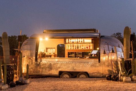 Casa Maca Ibiza on Instagram: “Sip on cocktails served from the aluminium Airstream bar. This space and its special atmosphere is evocative of the energy the island is so…” Casa Maca Ibiza, Airstream Bar, Ibiza Wedding, Cocktail Serving, Piano Bar, Driving Range, Wine Bar, The Energy, High Class