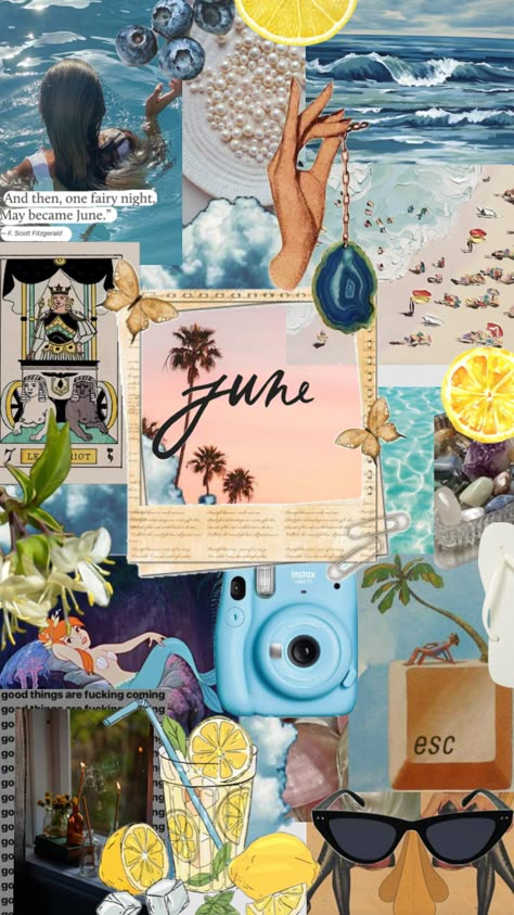 #wallpaper #june #aesthetic #visionboard #nature #beach June Moodboard Aesthetic, Monthly Aesthetic Wallpaper, June Background Aesthetic, Spring Screen Savers Wallpapers, May Collage Wallpaper, Aesthetic June Wallpaper, June Wallpaper Iphone Backgrounds, June Collage Wallpaper, June Asthetic Wallpers