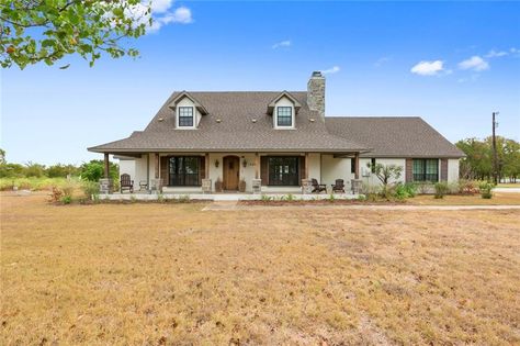 3391 Speegleville Road in Waco, TX!  Call Camille Johnson, Realtors for more information on properties like this one. (254) 405.6162 #realestate #Waco #CJRealtors #realtor #Speegleville #FixerUpper European Farmhouse Exterior, Modern European Farmhouse, Modern English Cottage, Cedar Roof, Brick Chimney, European Farmhouse, Rustic Italian, Modern Farmhouse Exterior, French Cottage