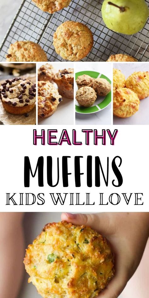 Get these yummy healthy muffins for kids with easy-to-make muffin recipes everyone will love. Muffin recipes for sweet, savoury, hidden veg muffins, vegan and more. With over 30 different healthy muffins to make, your hardest step is choosing what to make first! Healthy School Muffins, Lunchbox Muffins For Kids, Healthy Tasty Muffins, Healthy Kid Muffin Recipes, Kid Friendly Banana Muffins, Lunch Muffins Healthy, Power Muffins Healthy, Toddler Breakfast Muffins Healthy, Muffins For Kids Healthy