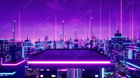 Rottmnt Visuals, Metaverse Wallpaper, Metaverse Background, Cyberpunk Background, Rooftop View, Best Facebook Cover Photos, New Retro Wave, Flyer Design Inspiration, City Background