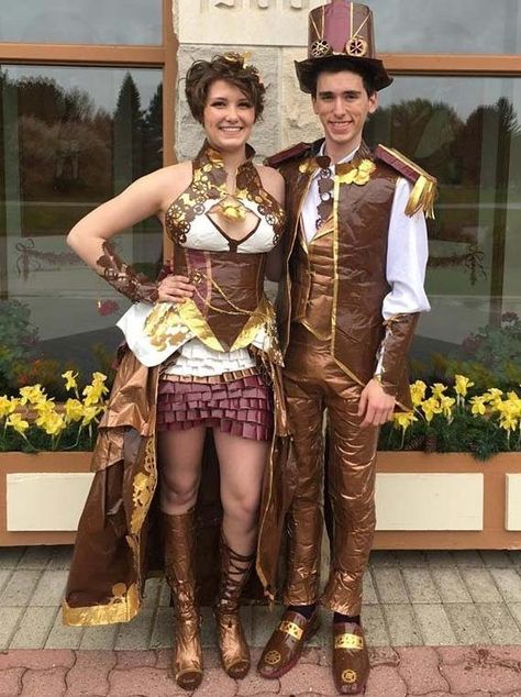 Duct Tape Clothes, Duct Tape Prom Dress, Duct Tape Dress, Prom Attire, Roller Skating Outfits, Steampunk Party, Jordan Dress, Duct Tape Wallet, Tape Projects