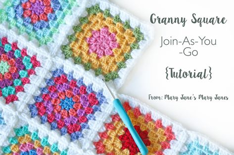 GSJoinTutorial1 Granny Square Join, Joining Granny Squares, Joining Yarn, Háčkované Lemy, Sunburst Granny Square, Granny Square Haken, Granny Square Tutorial, Granny Square Projects, Crochet Granny Square Blanket