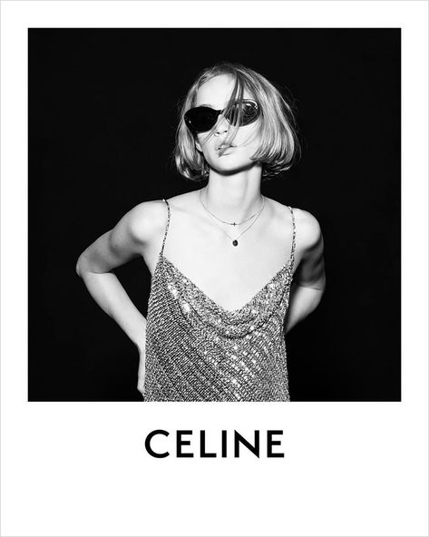 Celine Campaign, Vintage Rock T Shirts, Celine Fashion, French Luxury Brands, Model Runway, Campaign Fashion, Fashion Eye Glasses, Hedi Slimane, Ad Campaign