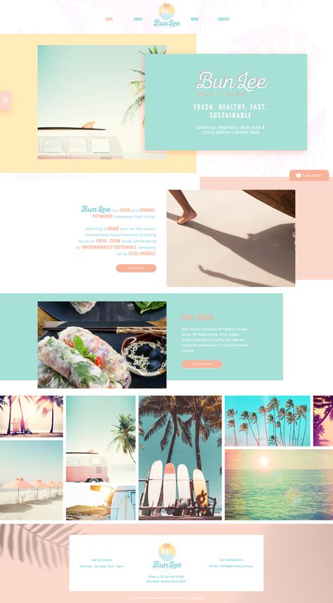 Beach Theme Website Design, Beach Website Design Inspiration, Surf Website Design, Beach Website Design, Beachy Website Design, Pastel Website Design, Beach Website, Feminine Website Design, Feminine Website