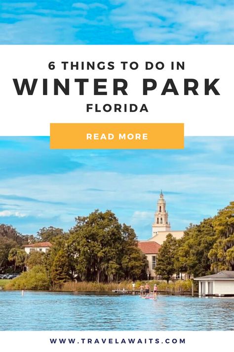 Visiting Winter Park, Florida? Here are six things to see and do while you're there. Winter Park Florida Things To Do, Long Weekend Trips, Winter Park Florida, Map Of Florida, Winter Park Fl, Vacation Days, Beach Vacations, Winter Park, United States Travel