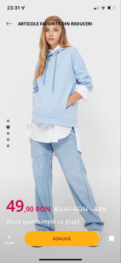 Womens Sweatshirts Hoods, Women's Sweatshirts, Pale Blue, Hooded Sweatshirt, Blue Jeans, Sweatshirts Women, Hooded Sweatshirts, Asos, Normcore