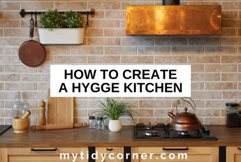 Learn how to create a hygge-inspired kitchen. Infuse simplicity and snugness into your space with these simple hygge kitchen ideas. Hygge Cottage, Hygge Decor Inspiration, Hygge Kitchen, Cozy Decor Ideas, Hygge Bedroom, Hygge Style, Wooden Chopping Boards, Hygge Decor, Country Style Kitchen