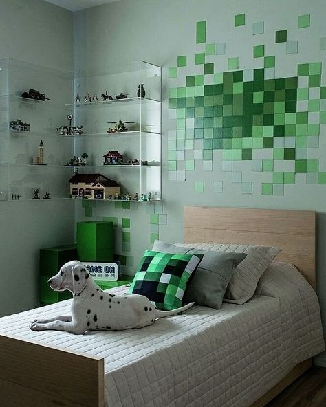 11 Minecraft Bedroom Ideas That Rock in 2022 | Houszed Boys Minecraft Bedroom, Preteen Boys Bedroom, Minecraft Room Decor, Bedroom Ideas Minecraft, Minecraft Bedroom Decor, House In Minecraft, Teenager Bedroom Boy, Big Boy Bedrooms, Minecraft Bedroom