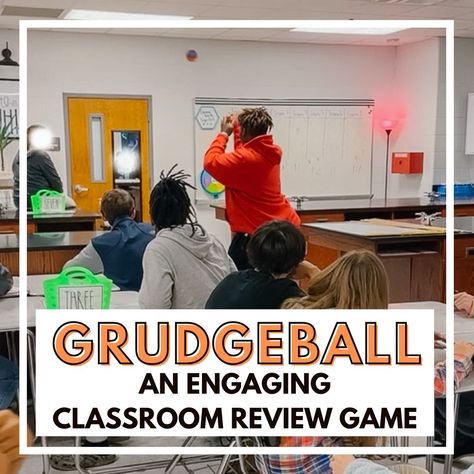 Grudgeball: An Engaging Classroom Review Game ⋆ The Trendy Science Teacher Science Review Games, Middle School Games, First Days Of School, Math Review Game, Pe Ideas, Science Games, Class Games, Math Intervention, Game Template