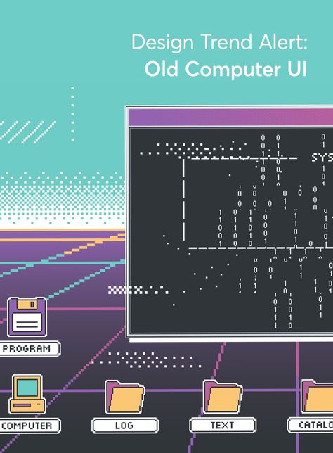 Design Trend Alert: That Old Computer Aesthetic. The very first graphical user interfaces hit computer screens back in the early 1970s and the impact of their appearance was so huge that we’ve never really moved too far away from the original look that was established in these early versions. The impact that early computer systems had on the landscape of design. #vintage #retro #aesthetic #background #wallpaper #graphic #designer #creative #inspiration #digital #print Old Computer Aesthetic, Computer Aesthetic, Old Computer, Pixel Font, Retro Graphic Design, Desktop Design, Cool Tech Gadgets Electronics, Electronics Mini Projects, Game Interface