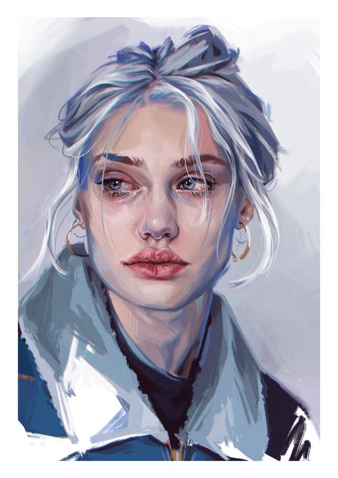 Digital Art Software, Digital Portrait Illustration, L'art Du Portrait, Digital Painting Portrait, Photoshop Painting, Arte Cyberpunk, Digital Portrait Art, Digital Painting Tutorials, Wow Art