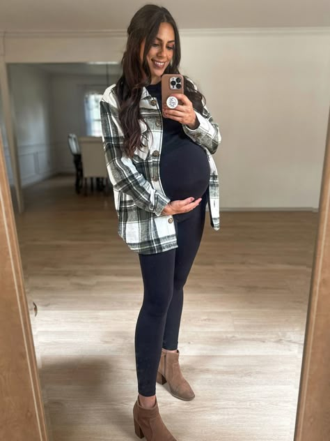 Shop Time and Tru Women's Plaid Button … and other curated products on LTK, the easiest way to shop everything from your favorite creators. Dress And Flannel Outfit, Maternity Christmas Outfit, Maternity Fits, Fall Maternity Outfits, Luke Combs, Flannel Outfits, Fall Staples, Maternity Outfits, Maternity Shoot