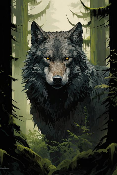 #wolf, #wolfs, #wolfart, #wolfsart, #wild Fantasy Wolf Art, Wolf Fantasy Art, Wolf Face Tattoo, Cool Colorful Backgrounds, Wolf Illustration, Wolf Artwork, Wolf Face, Fantasy Wolf, Spirit Animal Art