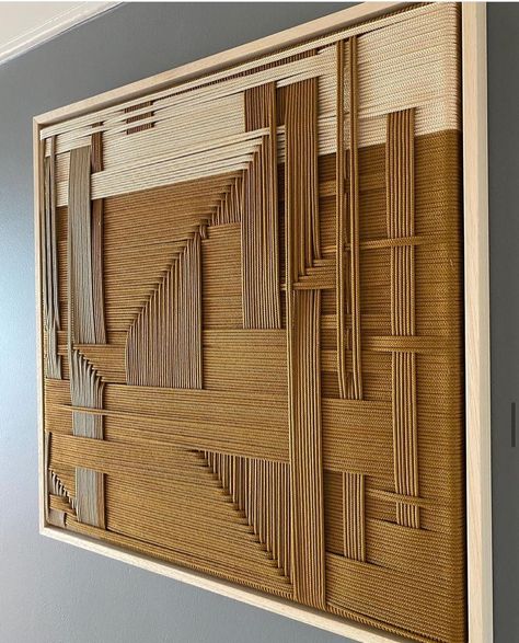 Matthias De Vogel on Instagram: “Matthias de Vogel ———————————————————————————————FAULT LINES ————————————————————————————— Figurative 50x50…” String Wall Art, Frame Diy, Woven Wall Art, Wall Decor Design, Macrame Wall Art, Macrame Ideas, Mirror Frame, Macrame Art, Macrame Design