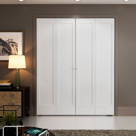 Mirrored bifold closet doors