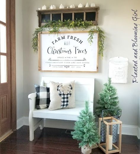 Planted and Blooming Girl: How To Make an Oversized Wall Sign: A DIY Christmas Trees Sign Diy Large Christmas Wall Art, Diy Christmas Trees, Centerpieces Diy, Engineer Prints, Tree Signs, Christmas Centerpieces Diy, Christmas On A Budget, Indoor Christmas, Wood Creations