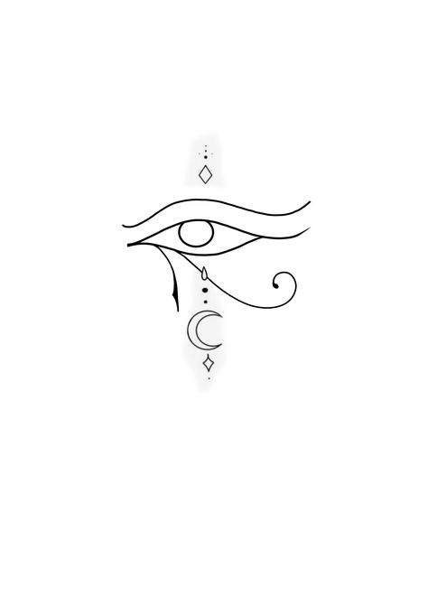 Sun And Earth Tattoo, Eye Of Horus Tattoo Stencil, Eye And Moon Tattoo, Eye Of Thoth Tattoo, Tattoo Eye Of Horus, Eye Of Horus Tattoo Design, Horus Eye Tattoo, Eye Of Horus Tattoo, Egyptian Eye Tattoos