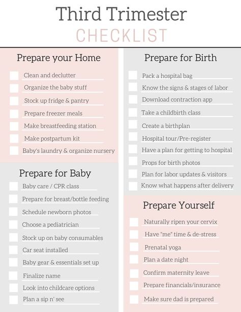 Your ultimate third trimester checklist for everything you need to do to prepare for labor & delivery, childbirth, having a newborn, & your new role as mom. Checklist To Prepare For Baby, Last Trimester Checklist, Third Trimester To Do, 3rd Trimester Checklist By Week, Newborn To Do List, 3rd Trimester Prep For Labor, Prepare For Baby Checklist, Third Trimester Bump Pictures, Checklist Before Baby Arrives