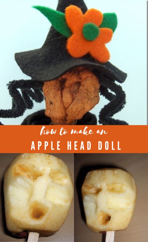 Dried Apple Head Dolls, Apple Dolls Dried, Apple Head Dolls How To Make, Apple Head Dolls, Apple Doll, Apple Dolls, Red Delicious Apples, Apple Head, Homemade Stuff