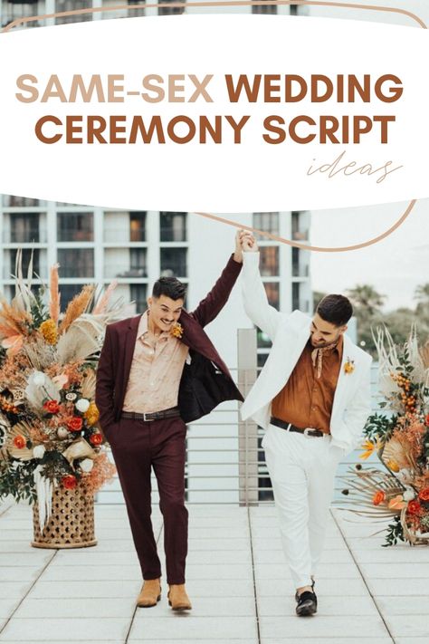 Similar-Intercourse Marriage ceremony Ceremony Script Concepts Queer Wedding Vows, Lgbtq Wedding Vows, Lesbian Vows Wedding Ceremonies, Alternative Wedding Ceremony Ideas, Lesbian Vows, Lesbian Wedding Vows, Mrs And Mrs Lgbt Wedding Ideas, Gay Marriage Ideas, Gay Wedding Suits