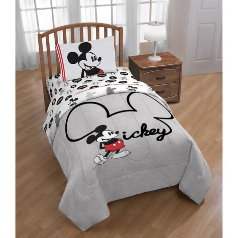 Mickey Mouse Bed, Disney Kids Rooms, Mickey Mouse Bedding, Mickey Mouse Room, Mickey Mouse Bedroom, Casa Disney, Full Comforter Sets, Disney Bedrooms, Reversible Bedding