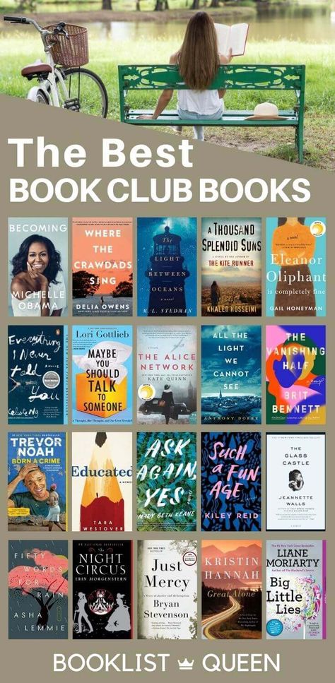 2023 Book Club Reading List, Book Club Books 2023, Book Club 2023, Book Club Ideas, Book Club Snacks, Book Club Suggestions, Book Club Recommendations, Best Book Club Books, Reading Inspiration