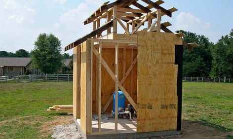 Well Pump Double Carpentry Designed New House - House Plans | #48311 Pump House Ideas, Well Pump House, Water Well House, Well Covers, Well House, Ireland Cottage, House Design Plans, House Plan With Loft, Steel Barns