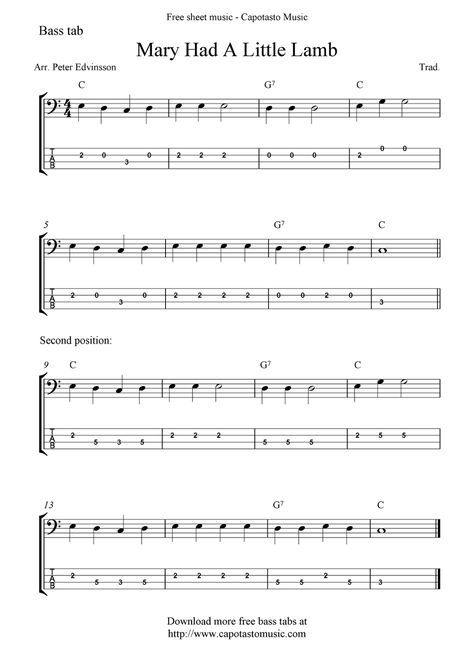 guitar songs for beginners mary had a littel lamb | Free bass tab sheet music, Mary Had A Little Lamb Bass Sheet Music, Guitar Songs For Beginners, Mary Had A Little Lamb, Guitar Tabs Songs, Music Sheets, Bass Guitars, Guitar Tabs, Ukelele, Guitar Songs