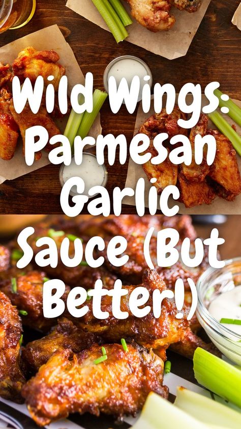 Hot Wing Sauce Recipe, Parmesan Garlic Sauce, Buffalo Wild Wings Sauces, Parmesan Sauce Recipe, Parmesan Wings Recipe, Parmesan Wing Sauce, Air Fryer Recipes Chicken Wings, Garlic Sauce For Chicken, Hot Wing Sauces