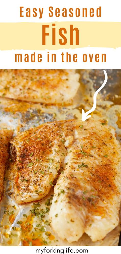 Fish Seasoning Recipe, Broiled Fish Recipes, White Fish Recipes Baked, Tilapia Recipes Easy, Baked Tilapia Recipes, Oven Baked Fish, Haddock Recipes, Fish Fillet Recipe, Baked Fish Fillet