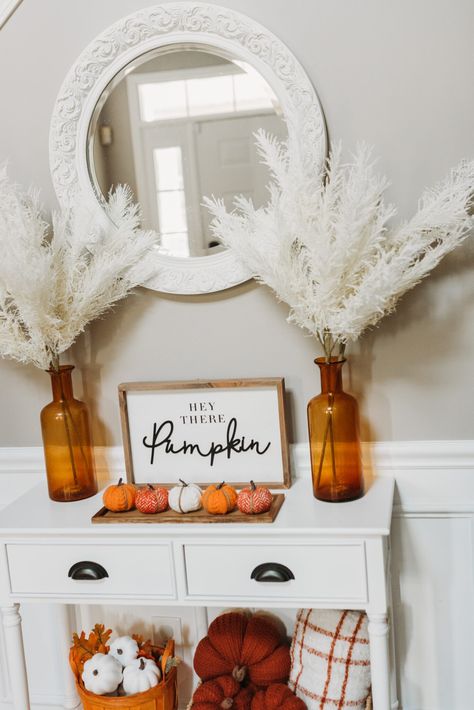 2022 FALL CLEAN + DECORATE WITH ME! Fall Decorations Kitchen Island, Fall Decor Townhouse, Modern House Fall Decor, Fall Fridge Decor, Fall Decor Dresser, Simple Fall Entryway Decor, Fall Small Kitchen Decor, Fall Living Room Decor Simple, Fall Condo Decor