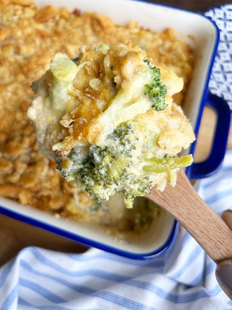 Easy Broccoli Casserole – Six Clever Sisters Broccoli Puff Casserole, Broccoli Cheese Casserole With Crispy Fried Onions, Broc Casserole Recipes Easy, Broccoli Casserole With Fresh Broccoli, French Onion Broccoli Cheese Casserole, Frozen Broccoli Casserole Easy, Brócoli Casserole, Broccoli Casserole With Frozen Broccoli, Frozen Broccoli Casserole