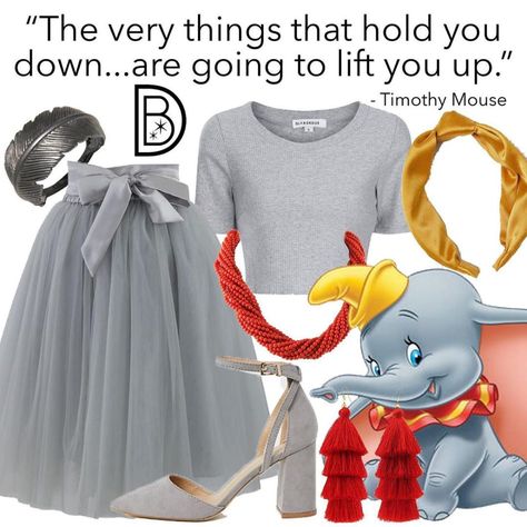 Dumbo Disney, Disney Bound Outfits Casual, Dumbo The Flying Elephant, Disney Bound Outfits, Disney Inspired Outfits, Disney Artwork, Dapper Day, Disney Dolls, Disney Outfits