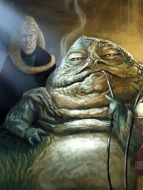 JABBA THE HUTT AND BIB FORTUNA Han Solo Hoth, Bib Fortuna, Darth Nihilus, Jabba The Hut, Jabba's Palace, Jabba The Hutt, Star Wars Characters Pictures, Bounty Hunters, Star Wars Drawings